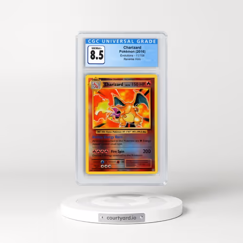 2016 Evolutions #11/108 Charizard - Reverse Holo (CGC 8.5 NM-MT+)