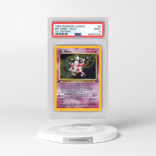 1999 Pokémon Jungle #6 Mr. Mime - 1st Edition Holo (PSA 9 MINT)