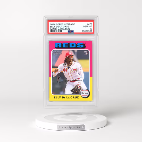 2024 Topps Heritage #473 Elly de La Cruz - Image Variation (PSA 10 GEM MINT)