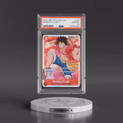 2022 One Piece OP01-Romance Dawn #024 Monkey D. Luffy (PSA 10 GEM MINT)