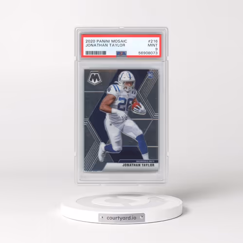 2020 Panini Mosaic #216 Jonathan Taylor (PSA 9 MINT)