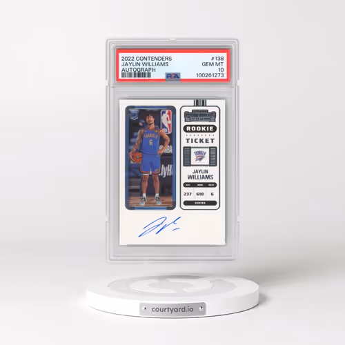 2022 Panini Contenders #138 Jaylin Williams - Autograph (PSA 10 GEM MINT)