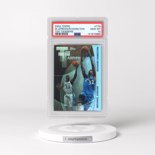 2002 Topps Top Tandems #TT6 Michael Jordan/Richard Hamilton (PSA 10 GEM MINT)
