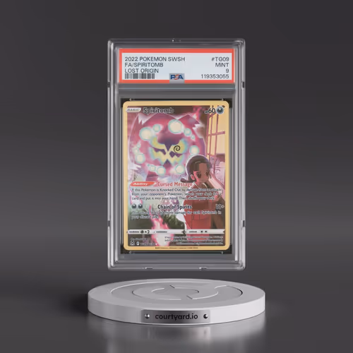 2022 Pokémon Sword & Shield Lost Origin #TG09 Spiritomb - Full Art (PSA 9 MINT)
