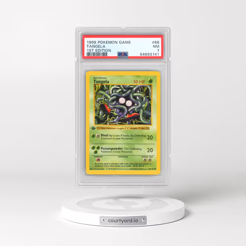 1999 Pokémon Game #66 Tangela - 1st Edition (PSA 7 NM)