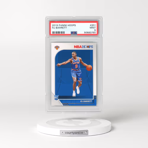 2019 Panini Hoops #201 RJ Barrett (PSA 9 MINT)