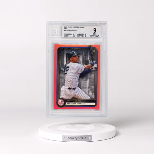 2022 Topps X Aaron Judge Red #39 Derek Jeter (BGS 9 MINT)