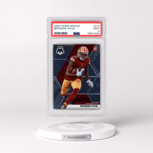 2020 Panini Mosaic #210 Brandon Aiyuk (PSA 9 MINT)