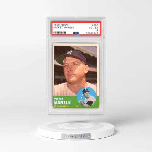 1963 Topps #200 Mickey Mantle (PSA 4 VG-EX)