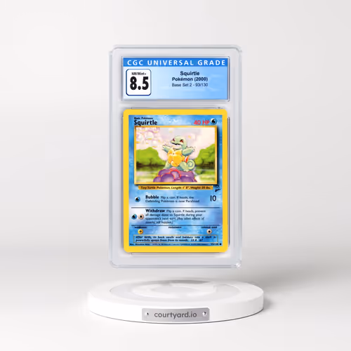 2000 Base Set 2 #93/130 Squirtle (CGC 8.5 NM-MT+)