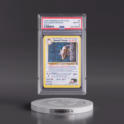2000 Pokémon Gym Challenge #8 Giovanni's Persian - Holo (PSA 8 NM-MT)
