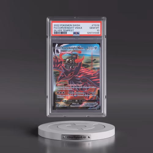 2022 Pokémon Sword & Shield Silver Tempest #TG19 Corviknight Vmax - Full Art (PSA 10 GEM MINT)