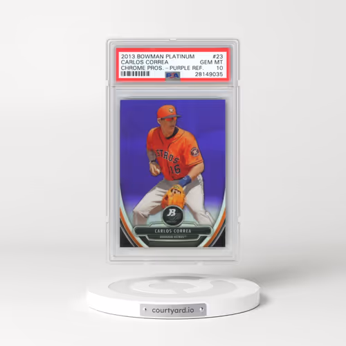 2013 Bowman Platinum Chrome Prospects #23 Carlos Correa - Purple Refractor (PSA 10 GEM MINT)