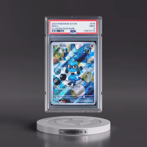 2023 Pokémon Svi EN-Scarlet & Violet #215 Riolu - Illustration Rare (PSA 9 MINT)