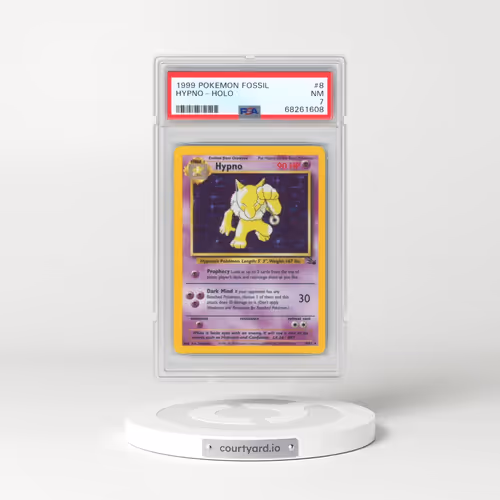 1999 Pokémon Fossil #8 Hypno - Holo (PSA 7 NM)