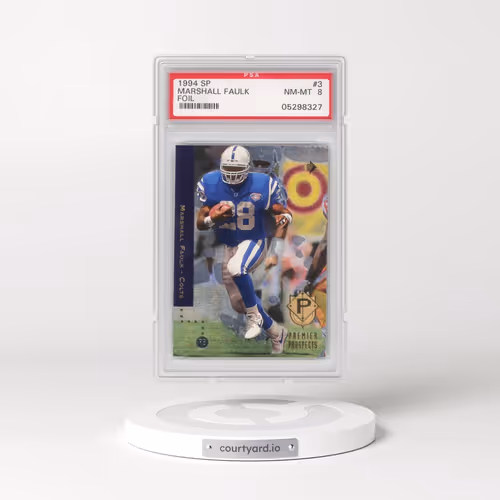 1994 SP #3 Marshall Faulk - Foil (PSA 8 NM-MT)