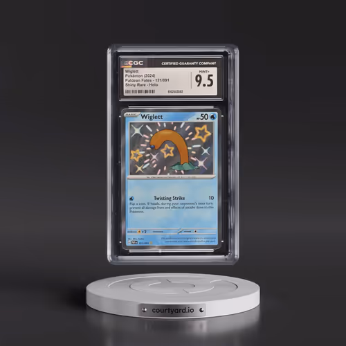 2024 Pokémon Paf EN-Paldean Fates #121 Wiglett - Shiny Rare (CGC 9.5 MINT+)