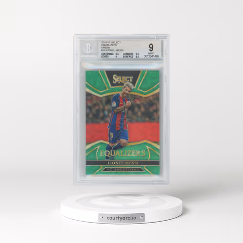 2016 Select Equalizers Green #10 Lionel Messi (BGS 9 MINT)