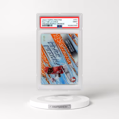 2024 Topps Pristine Frozen Ropes #FR1 Elly de La Cruz - Orange (PSA 9 MINT)