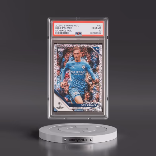 2021-2022 Topps UEFA Champions League #80 Cole Palmer - Sparkle Foil (PSA 10 GEM MINT)