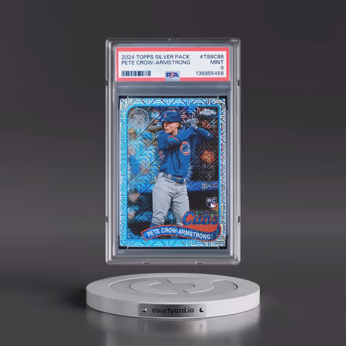 2024 Topps Silver Pack 1989 Chrome Promo #T89C86 Pete Crow-Armstrong (PSA 9 MINT)