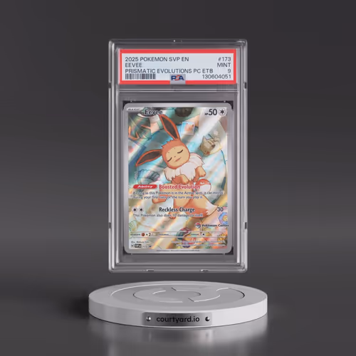 2025 Pokémon Svp EN-SV Black Star Promo #173 Eevee - Prismatic Evolutions Pokemon Center Elite Train