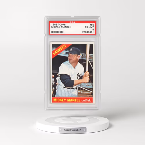 1966 Topps #50 Mickey Mantle (PSA 6 EX-MT)