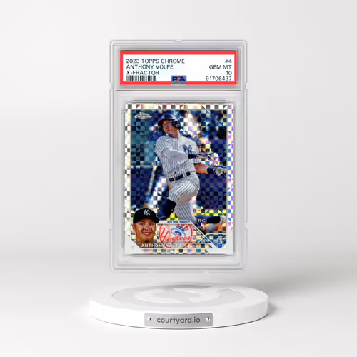 2023 Topps Chrome #4 Anthony Volpe - X-Fractor (PSA 10 GEM MINT)