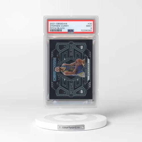 2021 Panini Obsidian Pitch Black #30 Stephen Curry (PSA 9 MINT)