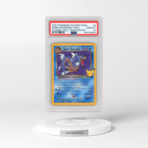 2021 Pokémon Celebrations Classic Collection #8 Dark Gyarados - Holo (PSA 10 GEM MINT)