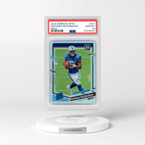 2023 Panini Donruss Optic #247 Anthony Richardson - Holo (PSA 10 GEM MINT)