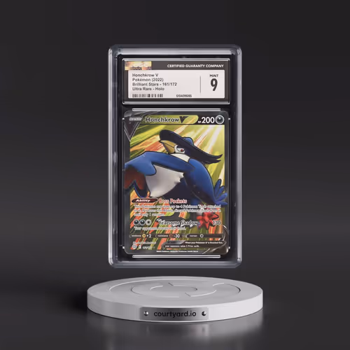 2022 Brilliant Stars #161/172 Honchkrow V - Ultra Rare Holo (CGC 9 MINT)
