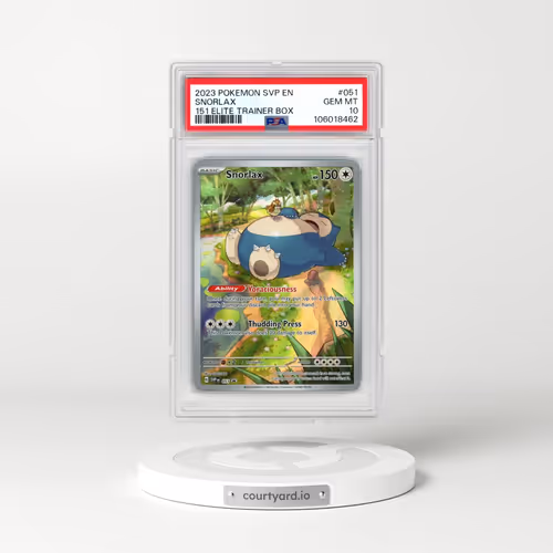 2023 Pokémon Svp EN-SV Black Star Promo #051 Snorlax - 151 Elite Trainer Box (PSA 10 GEM MINT)