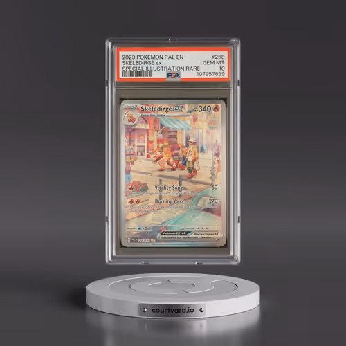 2023 Pokémon Pal EN-Paldea Evolved #258 Skeledirge EX - Holo Special Illustration Rare (PSA 10 GEM M
