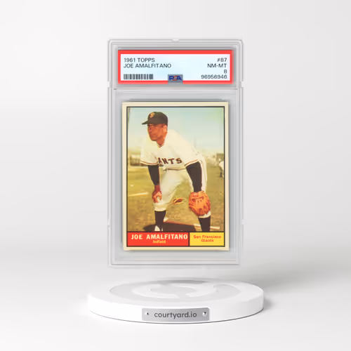 1961 Topps #87 Joe Amalfitano (PSA 8 NM-MT)