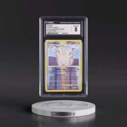 2007 Diamond & Pearl #22/130 Clefable - Reverse Holo (CGC 8 NM-MT)