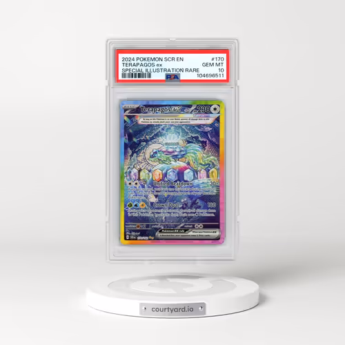 2024 Pokémon Scr EN-Stellar Crown #170 Terapagos EX - Holo Special Illustration Rare (PSA 10 GEM MIN