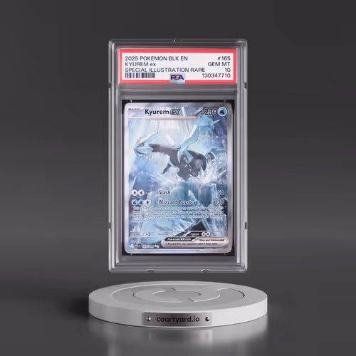 2025 Pokémon Blk EN-Black Bolt #165 Kyurem EX - Holo Special Illustration Rare (PSA 10 GEM MINT)