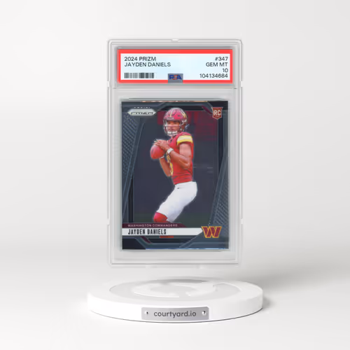 2024 Panini Prizm #347 Jayden Daniels (PSA 10 GEM MINT)