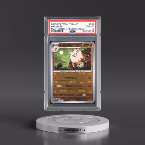 2023 Pokémon Sv2a-Pokemon 151 #057 Primeape - Reverse Holo Master Ball (PSA 10 GEM MINT)