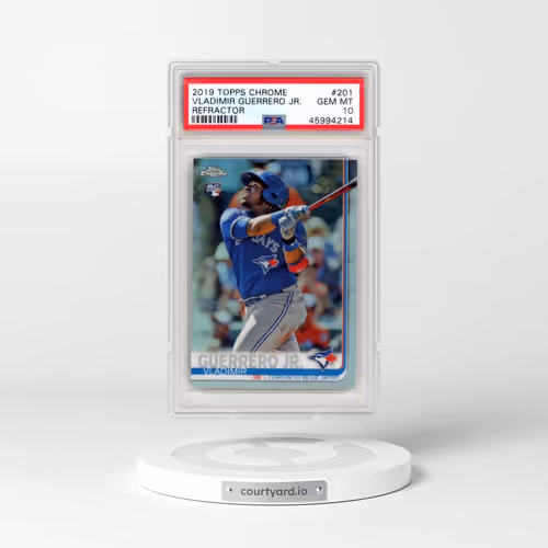 2019 Topps Chrome #201 Vladimir Guerrero Jr. - Refractor (PSA 10 GEM MINT)