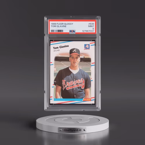 1988 Fleer Glossy #539 Tom Glavine (PSA 9 MINT)