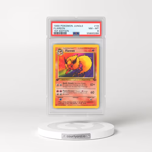 1999 Pokémon Jungle #19 Flareon - 1st Edition (PSA 8 NM-MT)