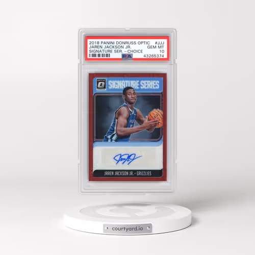 2018 Panini Donruss Optic Signature Series #JJJ Jaren Jackson Jr. - Choice (PSA 10 GEM MINT)