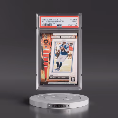 2023 Panini Donruss Optic Chain Reaction #CRAN Anthony Richardson (PSA 9 MINT)