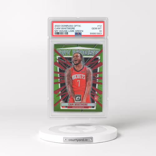 2023 Panini Donruss Optic My House #12 Cam Whitmore - Lime Green (PSA 10 GEM MINT)