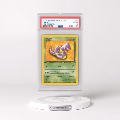 2000 Pokémon Rocket #56 Ekans - 1st Edition (PSA 9 MINT)