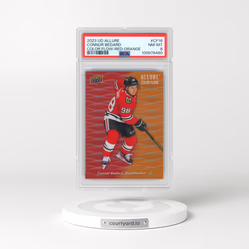 2023 Upper Deck Allure Color Flow #CF16 Connor Bedard - Red-Orange (PSA 8 NM-MT)