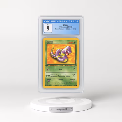 2000 Team Rocket #56/82 Ekans - 1st Edition 1st Edition (CGC 9 MINT)