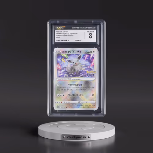 2022 Pokémon GO #055/071 Radiant Eevee - Holo (CGC 8 NM-MT)
